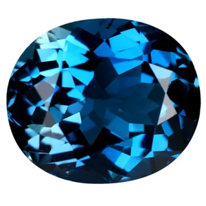 11,07 quilates Piedra Preciosa Topacio Azul Calentada Brasil Londres Óvalo (15 x 12 mm) Calentada - Imagen 1 de 2