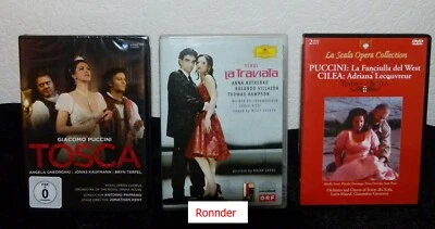 Opern Sammlung DVD - 4 Disc - von Verdi ( La Traviata), Puccini (Tosca) - Bild 1 von 4
