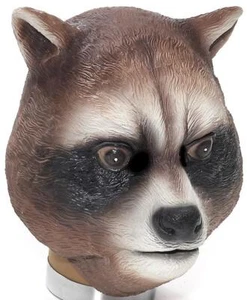 Raccoon Mask Forest Animal Fancy Dress Up Halloween Adult Costume Accessory - Picture 1 of 1