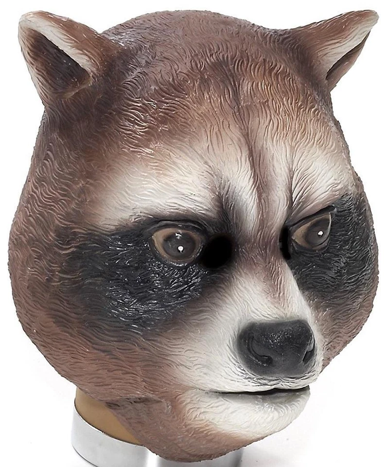 Raccoon Mask Forest Animal Fancy Dress Up Halloween Adult Costume Accessory - Image 1 of 1