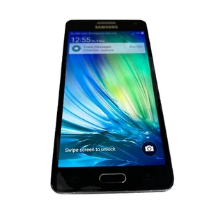Samsung Galaxy A5 (2015) SM-A500FU 16GB Unlocked Black Cracked DK324 - Picture 1 of 7