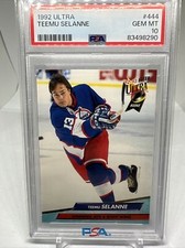 1992 Fleer Ultra TEEMU SELANNE RC, PSA 10 (POP 19) Ducks Jets HOF!
