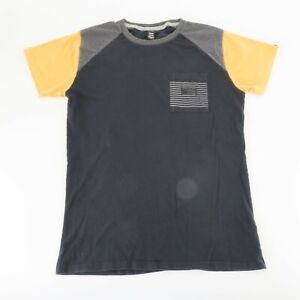 Oakley T Shirt Mens Adult Size Medium Black Yellow Short Sleeve Slim Casual