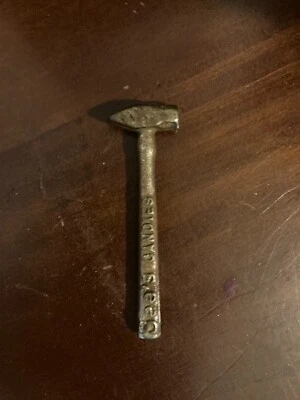 See's Candies Candy Hammer Toffee Frágil PUBLICIDAD Tono Plateado Metal De Colección! Foto 1 de 3