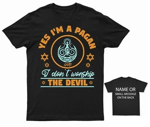 Yes I'm a Pagan No I Don't Wiccan Pagan T-shirt - Picture 1 of 12