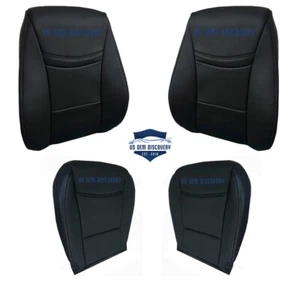 2007-2011 For BMW 328i 328xi- Full Front Tops & Bottoms Leather Seat Cover Black - Picture 1 of 12