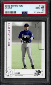 PSA 10 - 2002 Topps Ten #102 Ichiro Suzuki Most ALL-STAR Votes Mariners HOF - Bild 1 von 2
