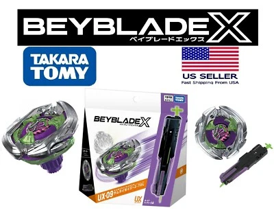 Juego de inicio Takara Tomy Beyblade X UX-09 Samurai Saber 2-70L JP BEYCODE US SELLE Foto 1 de 4