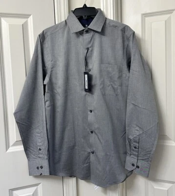 Hart Schaffner Marx Men's Long Sleeve Solid Sportshirt, Size-M - Image 1 of 4