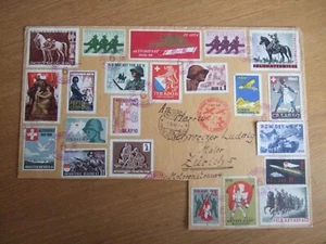 💥UNUSUAL 1940 ANTI WAR STAMPS on COVER, VARIOUS CANCELS - FELDPOST 9 MAY 1940💥 - Picture 1 of 6