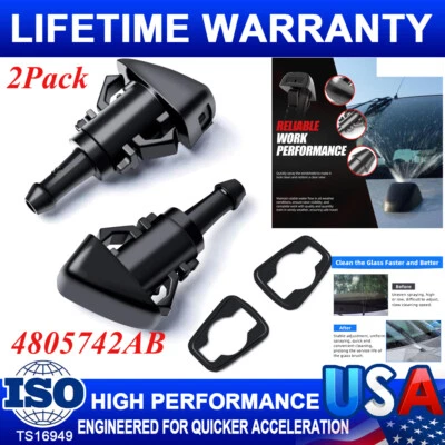 5113049AA BOQUILLA FLUIDO LAVADORA PARABRISAS SE ADAPTA A DODGE RAM 1500 2500 3500 2011-2017 Foto 1 de 4