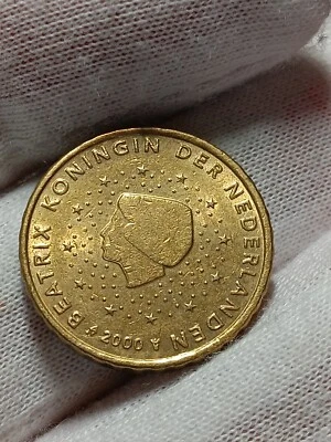 2000 Netherland 10 Euro Cent, Xf Choice, Brass, O/435 - Image 1 of 2