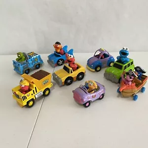 8X Die-cast Sesame Street 2008 - Zoe Elmo Bert oscar Cookie Learning Curve - Picture 1 of 23