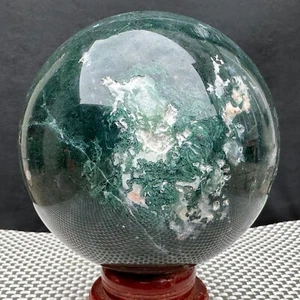 2190G Natural Aquatic Plant Agate Ball Quartz Aura Treatment Point Healing AB68 - Bild 1 von 22