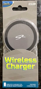 New Smart Phone Wireless Charger Portable Charging Pad Smartphone Solaray Gray - Picture 1 of 3