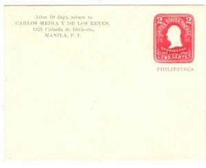 US/Philippine Postal stationery U22, UPSS 35, size 10, 1 of 500, w/ c.c. [29 - Picture 1 of 4