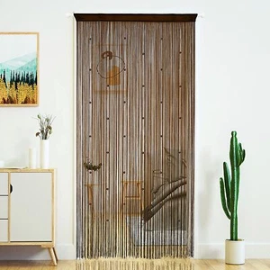 Beaded Curtain Door String Curtains Doorway Tassels Hanging Fringe Room Divider - Picture 1 of 6