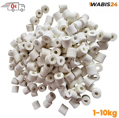 AQUANOVA Keramikringe Filtermedium Teichfilter Aquariumfilter, Hochporös, Geruchsfilter