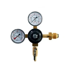 Taprite Dual Gauge Stickstoffregler Massivmessing Körper eingebaute Sicherheitsfreigabe - Bild 1 von 3