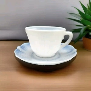 Macbeth Evans Monax American Sweetheart Opalescent Cup And Saucer - Picture 1 of 12