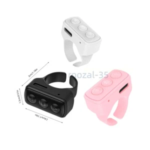 Bluetooth Compatible Phone Scrolling Page Turner Ring Fingertip Remote Control - Picture 1 of 16