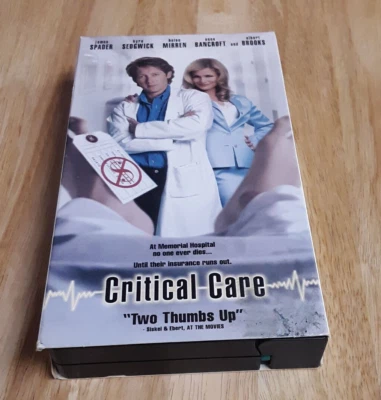 Critical Care VHS VCR Video Tape Used Movie James Spader Kyra Sedgwick - Image 1 of 4