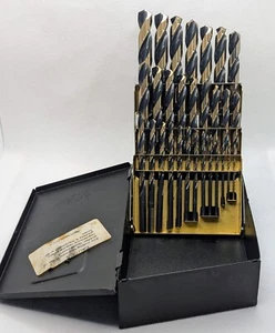 UNION AQF-29 Bully Premium GOLD & BLACK 29 Piece Jobber Drill Bit Set 1/16"-1/2" - Picture 1 of 6