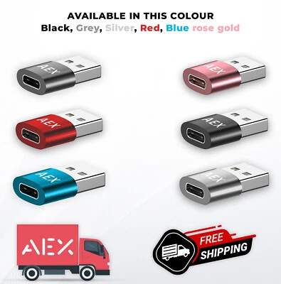 AEX USB-A To Type-C OTG Adapter USB Data Transfer Flash Drive Converter Cable UK - Image 1 of 4