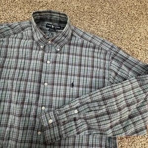 Polo Ralph Lauren "Blake" Button-Down-Hemd für Herren - einfarbig beige - Größe L - gebraucht, in einwandfreiem Zustand - Bild 1 von 8