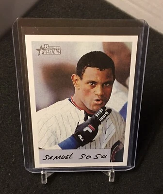 Sammy Sosa 2002 Bowman Heritage card 247 Chicago Cubs - Image 1 of 2