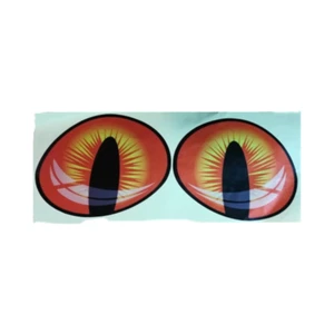 2Pcs Cat Eyes Car Stickers 3D Vinyl Decal for Rearview Mirror Car Engine Cover - Picture 1 of 8