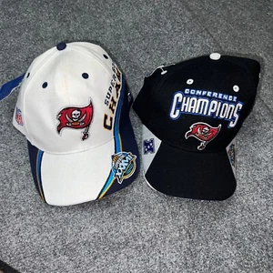 2003 NFL Tampa Bay Buccaneers Super Bowl & Conference 37 XXXVII Champions Hats - Picture 1 of 12