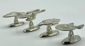 Star Trek Scene It? replacement tokens set of 4 RARE METAL! MINT! DVD Board Game - Picture 1 of 3