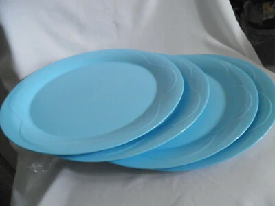 *  Tupperware Mediterrano Picknic-Teller 4 Stück - Neu + unbenutzt  blau - Bild 1 von 2