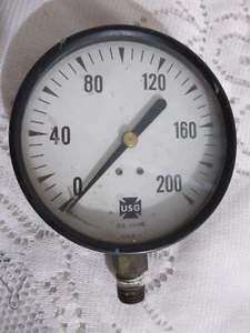 Vintage USG 10818-1 Gauge Steampunk Repurpose 3 3/4" Diameter - Picture 1 of 4