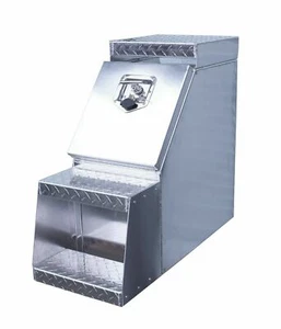 Semirremolque caja de herramientas escalonada de aluminio de 12" de ancho - Imagen 1 de 3