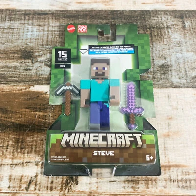 [NUEVO] Figura de acción Minecraft STEVE con espada encantada y pico de hierro - HTN05 Foto 1 de 2