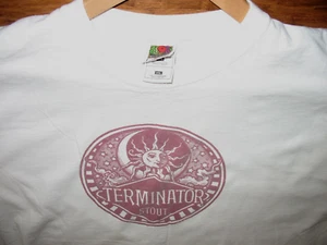 MCMENAMINS TERMINATOR STOUT T-SHIRT GEBRAUCHT XXL WEISS KOSTENLOSER VERSAND - Bild 1 von 16