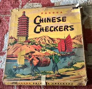 Vintage 1950 Pagoda Chinese Checkers Game - Picture 1 of 4