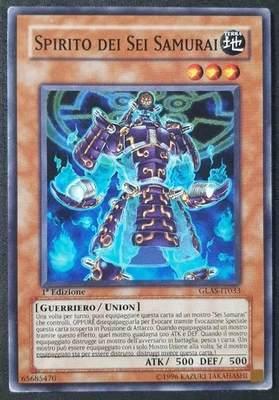 SPIRITO DEI SEI SAMURAI 1^ Edizione in Italiano (EXC) GLAS-IT033 Comune YUGIOH - Immagine 1 di 2