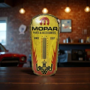 Mopar Thermometer Parts Accessories Chrysler Dodge Hemi Garage, Office, Porch ￼ - Picture 1 of 3