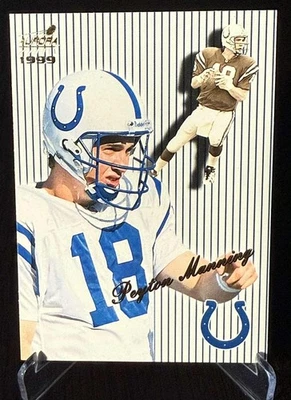 1999 Pacific Aurora - Peyton Manning #63 Pinstripes Indianapolis Colts OMAHA QB - Image 1 of 4