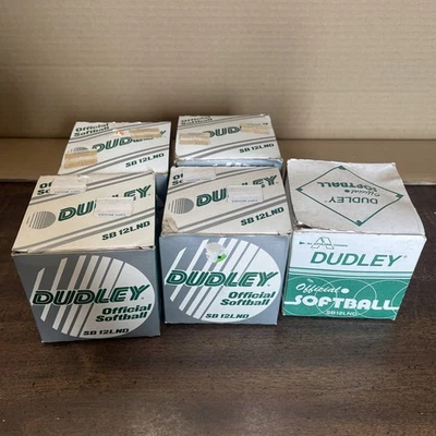 Dudley Softballs SB 12LND Lote De 5 En Caja 1 Usado Suavemente 4 Nuevo Foto 1 de 4