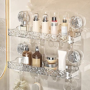Sink Oaganizer Easy Installation Bathroom Rack Transparent Wall-mounted Storage - Picture 1 of 12