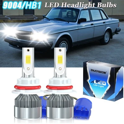 Para Volvo 240 1990-1993 2 piezas 9004 LED Faros Alto Bajo Doble Haz 6000K Foto 1 de 4