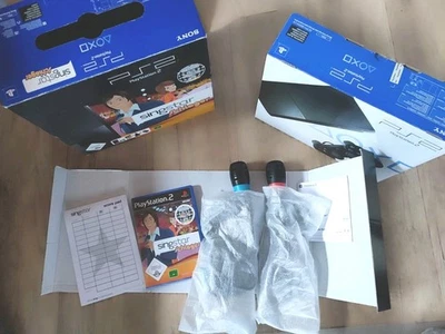 Sony PlayStation 2 Slim Console Bundle SingStar Schlager Microphones MINT & Original Packaging - Image 1 of 4