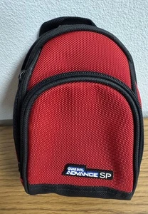 Nintendo Game Boy Advance SP GBA SP Travel Carry Mini Case Rucksack Tasche Rot OEM - Bild 1 von 13