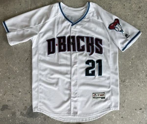 ZACK GREINKE JERSEY ARIZONA DIAMONDBACKS AUTHENTIC MAJESTIC BASEBALL FITS LARGE - Picture 1 of 7