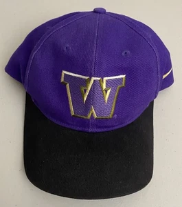 Vintage 90s University Washington Huskies Nike Team Sports StrapBack Hat Cap - Bild 1 von 7