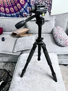 Sturdy & Smooth: Dolica PROLINE Tripod with GkGk G06 360° Pan Head! LOVE IT!!!!! - Picture 1 of 13